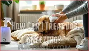 how can i treat dog sneezing