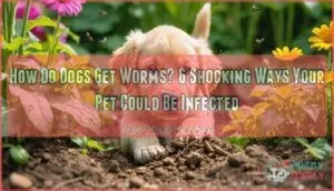 how do dogs get worms