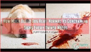 how much blood dog heat