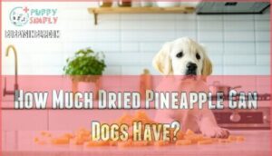 how much dried pineapple can dogs have