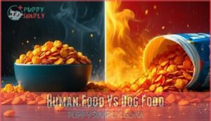 human food vs dog food