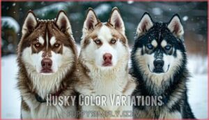 husky color variations