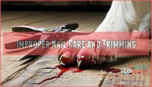 improper nail care and trimming