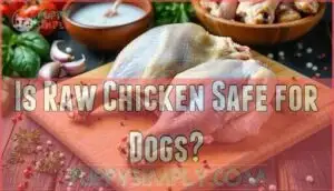 is raw chicken safe for dogs