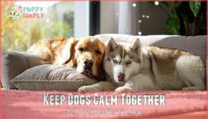 keep dogs calm together