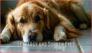lethargy and sunken eyes