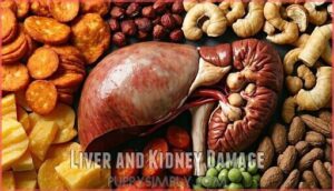liver and kidney damage