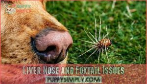 liver nose and foxtail issues