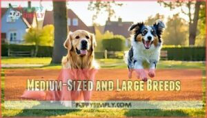 medium-sized and large breeds