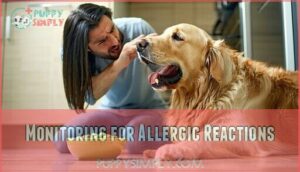 monitoring for allergic reactions