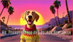 mr. peanutbutter and bojack horseman