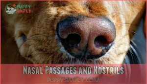 nasal passages and nostrils