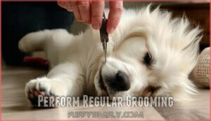 perform regular grooming