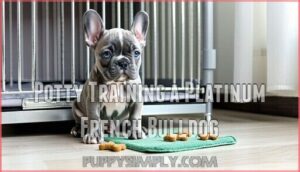 potty training a platinum french bulldog