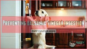 preventing balsamic vinegar ingestion