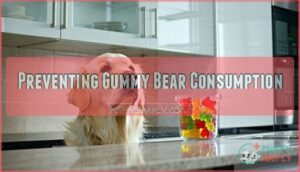 preventing gummy bear consumption