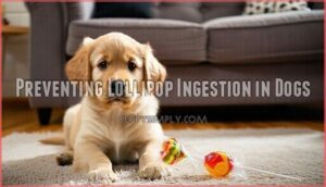 preventing lollipop ingestion in dogs