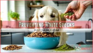 preventing white specks