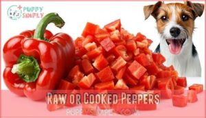 raw or cooked peppers