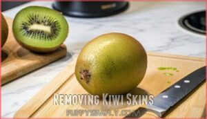 removing kiwi skins