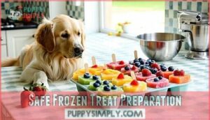 safe frozen treat preparation