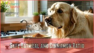 safe oatmeal and cinnamon ratio