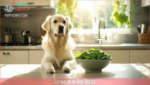spinach in dog diets