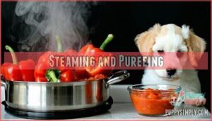 steaming and pureeing