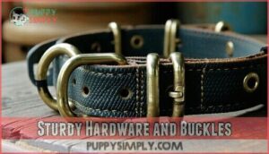 sturdy hardware and buckles