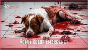 vomit color emergency