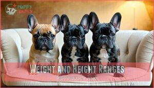 weight and height ranges