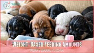weight-based feeding amounts