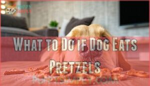what to do if dog eats pretzels