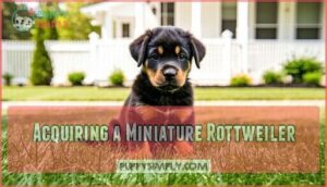 acquiring a miniature rottweiler