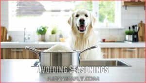 avoiding seasonings