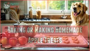 baking or making homemade apple treats