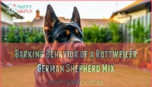 barking behavior of a rottweiler german shepherd mix