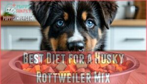 best diet for a husky rottweiler mix