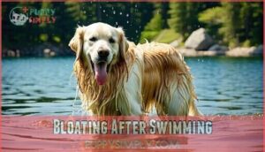 bloating after swimming