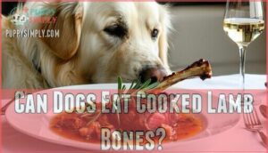 can dogs eat cooked lamb bones