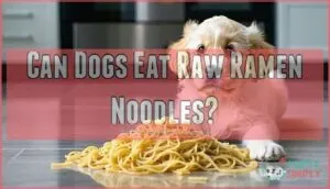 can dogs eat raw ramen noodles
