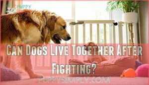 can dogs live together after fighting