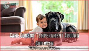 cane corsos' temperament around children