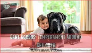 cane corsos' temperament around children