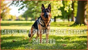 caring for a straight back german shepherd