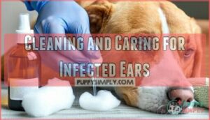cleaning and caring for infected ears