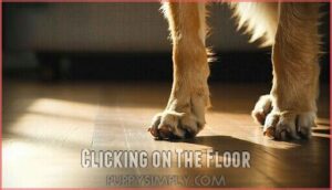 clicking on the floor