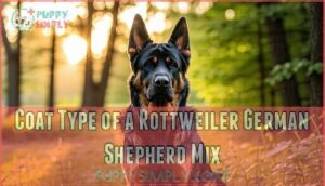 coat type of a rottweiler german shepherd mix