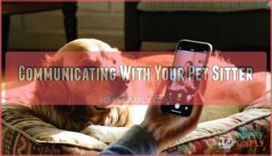 communicating with your pet sitter