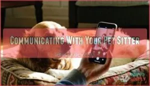communicating with your pet sitter